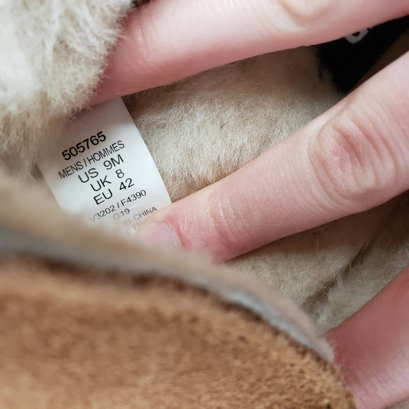 Lands End Mens Suede Leather Moccasin Slippers NWT - Picture 8 of 12